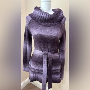 Carolyn Taylor Belted Cowl Neck Sweater